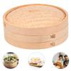 1 Set Chinese Bamboo Basket for Cooking Dumpling Easy to Clean view 4