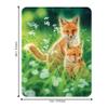 3D LiveLife Magnet - Spring Foxes from Deluxebase. Lenticular Wild Animal Refrigerator Magnet. Decorative 3D Fox Flat Magnets. Cute Small Magnets for Fridge, Dishwasher and Whiteboard. view 2