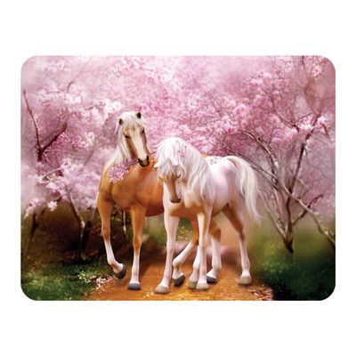 3D LiveLife Magnet - Spring Love from Deluxebase. Lenticular 3D Horse Fridge Magnet. Magnetic Decor for Kids and Adults with Artwork Licensed from Renowned Artist, Carol Cavalaris