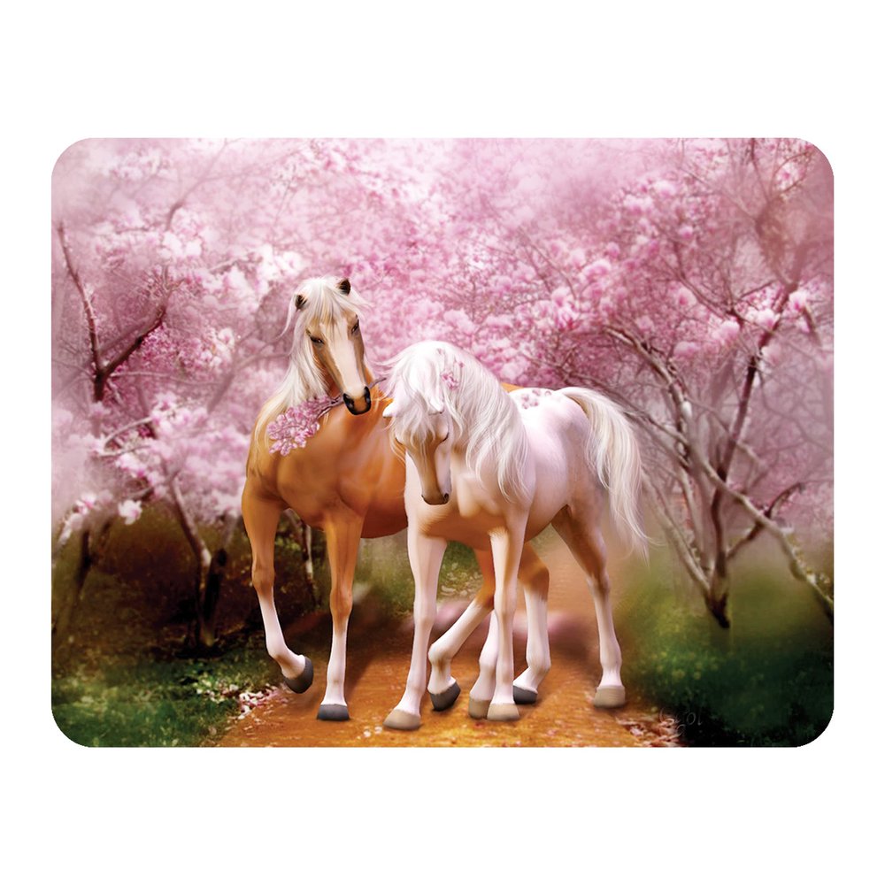 3D LiveLife Magnet - Spring Love from Deluxebase. Lenticular 3D Horse Fridge Magnet. Magnetic Decor for Kids and Adults with Artwork Licensed from Renowned Artist, Carol Cavalaris