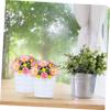 Cabilock 2pcs Thickened Plastic Flower Pots Threaded Design Height for Indoor and Outdoor Gardening for Home Decor and Gifting view 3
