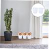 Cabilock 2pcs Thickened Plastic Flower Pots Threaded Design Height for Indoor and Outdoor Gardening for Home Decor and Gifting view 4