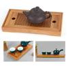 Bamboo Tea Tray Chinese Gongfu Tea Mini Serving Table for Teahouse Home Office Tea Tray, Chinese Kungfu Tea Bamboo Serving Tray for Teahouse Home Office view 4