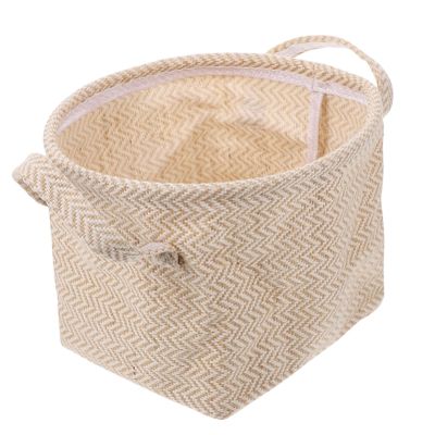 Cabilock 1pc Woven Storage Basket Storage Bins with Liner Rustic Wedding Decor Countertop Storage Woven Hamper Rattan Plant Basket Fabric Storage Bin Picnic Flax Jute Bride Apron