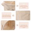 Cabilock 1pc Woven Storage Basket Storage Bins with Liner Rustic Wedding Decor Countertop Storage Woven Hamper Rattan Plant Basket Fabric Storage Bin Picnic Flax Jute Bride Apron view 3