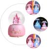 Amosfun Fairy Tale Castle Snow Globe Music Box LED Lights Desktop Ornament Kids Girls Women Christmas Birthday Home Decor view 4