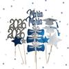 13 Personalized Glitter Graduation Centerpiece Set // Graduation Cap Diploma // 2026 // Graduation Party Decorations // Grad // view 1