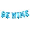 BE Mine Valentine Banner Decoration Balloon for Galentines Day Bubbly Bar Bridal Shower Wedding Bridal Shower Marry Me Bachelo Party Supplies (BE MINE Blue Star) view 1
