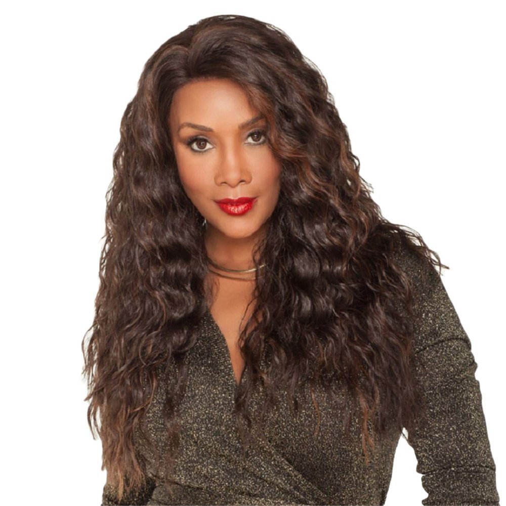 Andongnywell Curly Wigs Human Hair Hairline Curly for Women Density Wig Hair Heat Resistant Natural Color (Brown,One Size)