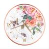 Floral Butterfly Silent Wall Clock, Living Room Bedroom Office Study Tv Cabinet Decorated with Simple Wall Clock, 12 Inch Glass Surface view 1