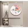 Floral Butterfly Silent Wall Clock, Living Room Bedroom Office Study Tv Cabinet Decorated with Simple Wall Clock, 12 Inch Glass Surface view 3
