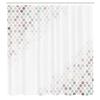 Ambesonne Abstract Shower Curtain, Beam Shape with Geometric 6 Cornered Mosaic Style Futuristic Illustration, Cloth Fabric Bathroom Decor Set with Hooks, 84" Long Extra, Pale Seafoam view 2