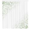Ambesonne Abstract Shower Curtain, Beam Shape with Geometric 6 Cornered Mosaic Style Futuristic Illustration, Cloth Fabric Bathroom Decor Set with Hooks, 84" Long Extra, Fern Green view 2