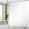 Ambesonne Abstract Shower Curtain, Beam Shape with Geometric 6 Cornered Mosaic Style Futuristic Illustration, Cloth Fabric Bathroom Decor Set with Hooks, 69" W x 75" L, Pale Pink Grey view 4