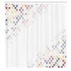 Ambesonne Abstract Shower Curtain, Beam Shape with Geometric 6 Cornered Mosaic Style Futuristic Illustration, Cloth Fabric Bathroom Decor Set with Hooks, 84" Long Extra, Earth Yellow view 2