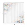 Ambesonne Abstract Shower Curtain, Beam Shape with Geometric 6 Cornered Mosaic Style Futuristic Illustration, Cloth Fabric Bathroom Decor Set with Hooks, 84" Long Extra, Rose Blush view 3