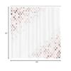 Ambesonne Abstract Shower Curtain, Beam Shape with Geometric 6 Cornered Mosaic Style Futuristic Illustration, Cloth Fabric Bathroom Decor Set with Hooks, 84" Long Extra, Grey Pink view 3