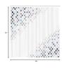 Ambesonne Abstract Shower Curtain, Beam Shape with Geometric 6 Cornered Mosaic Style Futuristic Illustration, Cloth Fabric Bathroom Decor Set with Hooks, 84" Long Extra, Sea Green view 3
