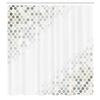 Ambesonne Abstract Shower Curtain, Beam Shape with Geometric 6 Cornered Mosaic Style Futuristic Illustration, Cloth Fabric Bathroom Decor Set with Hooks, 84" Long Extra, Sage Green view 2