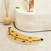Banana Bath Mat, Fruit Bathroom Rug, Creative Cute Floor Doormat for Bedroom Bathroom Entryway, Ultra-Soft Water Absorbent Non-Slip Designer Kids Baby Play Mat, 39.3x18.5 view 2