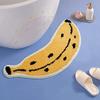 Banana Bath Mat, Fruit Bathroom Rug, Creative Cute Floor Doormat for Bedroom Bathroom Entryway, Ultra-Soft Water Absorbent Non-Slip Designer Kids Baby Play Mat, 39.3x18.5 view 4