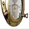 Antique Brass Porthole Mirror Aluminum Porthole 15" Wall Hanging Nautical Home Decor view 3