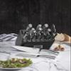 Cuisinart C77SS-19P Normandy 19 Piece Cutlery Block Set, Stainless Steel Ashwood Black view 2
