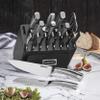Cuisinart C77SS-19P Normandy 19 Piece Cutlery Block Set, Stainless Steel Ashwood Black view 3