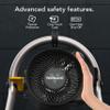 Vornado Velocity HD Garage Space Heater with Fan, Tilt Head, Advanced Safety Features,Black, Whole Room view 3