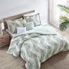 Tommy Bahama - King Comforter Set, Reversible Cotton Bedding with Matching Shams & Bonus Throw Pillows, Super Soft Bedding Set (Kauai Green, King) view 2