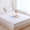 Alaskan King Waterproof Terry Cotton Cover - Fitted Sheet Style Breathable Mattress Cover - Terry Cotton Surface [Alaskan King, White] 18 Inch Deep Pocket view 3