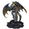 ICE Armor 24.5" Fantasy Collectible Dragon Statue Table Lamp Wrap Around Cross with Fabric Light Shade for Gothic and Medieval Dcor (71792Purple/Green) view 2