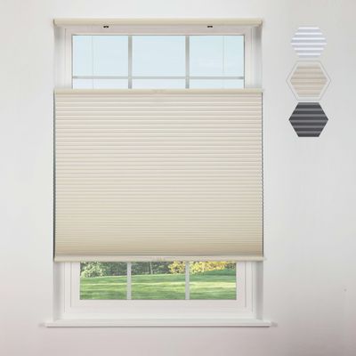 Linen Avenue Cordless Cellular Top Down Bottom Up Blackout Shade 22 1/2 W x 84 H, Seashell (Arrives 1/4" Narrower)
