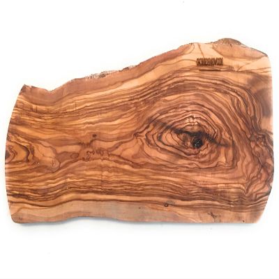 20" Rustic Handmade Bark Edge Olive Wood Charcuterie Board by Orchard Hardwoods- For Cutting, Chopping, Serving. Wooden Slab, Unique Kitchen Gift- In Sm 12", Med 16, Lg 20, XL 24. (Large 20x7-9x0.8)