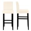 Lellen Bar Stool Covers Set of 2,Stretch Washable Bar Stool Seat Cover,Removable Bar Chair Cover with Backs,Counter Height Bar Stool Chair Covers for Kitchen Dining Room Cafe(Cream) view 2