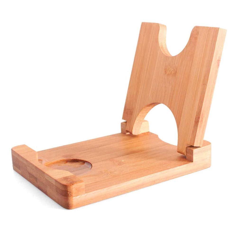 Bamboo straight wooden pan cover, foldable cooked tool storage rack, rack with drainage plate, 170 x 132 x 21 mm