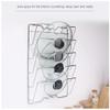 5-layer wall hanging pot cover, kitchen utensils, lid organizer, pot frame, made of iron view 4