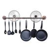 100 cm long strip hook kitchen railing, pot pad, kitchen wall hanging pot holder, pot stand-Bronze view 1