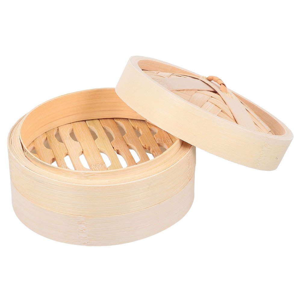 Bamboo Steamer Basket for Kitchen Cooking with Lid