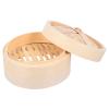 Bamboo Steamer Basket for Kitchen Cooking with Lid view 1