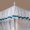 005 Luxury 4 Corner Post Bed Curtains Canopy, Ruffle Tassel Post Mosquito Net for Bed, Bow Tie Design, Bedding Princess Bedroom Decoration Quick and Easy Installation (Size : 1.5bed) view 4