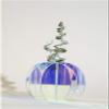 ACFENG Rainbow Acrylic Flower Vase, Iridescent Vase, Acrylic Vase Modern Desktop Decoration for Home Office Wedding (Small) view 3