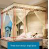 005 Simple 4 Corners Post Curtain Bed Canopy Bed Frame Canopies Net, Mosquito Nets with Stick Hook,Finest Holes, Canopy, Insect Screen Easy Installation for Bedroom (Size : 1.5m) view 2