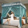 005 4 Corner Post Elegant Mosquito Net Curtain Bed Canopy, Green Bedding Decor Curtain Canopy Netting Canopies, Bedroom Decoration Accessories (Size : 1.8m) view 3