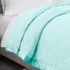 100% Cotton -Queen/Full Size 500 GSM,Soft Fluffy Duvet Insert with Corner Tabs,Baffle Box Stitched Comforter with 2 Pillowshams (3 pc | Sky Blue) view 3