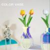 ACFENG Rainbow Acrylic Flower Vase, Iridescent Vase, Acrylic Vase Modern Desktop Decoration for Home Office Wedding (Large) view 3