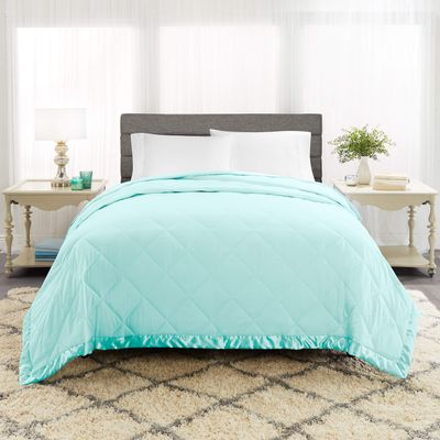 100% Cotton -Twin/Twin XL Size 500 GSM,Soft Fluffy Duvet Insert with Corner Tabs,Baffle Box Stitched Comforter with 2 Pillowshams (3 pc | Sky Blue)