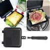 Aluminum Alloy Household Sandwich Maker Bakeware Double-Sided Non-Stick Frying Flip Square Pan Panini Maker for Breakfast Outdoor Use view 3