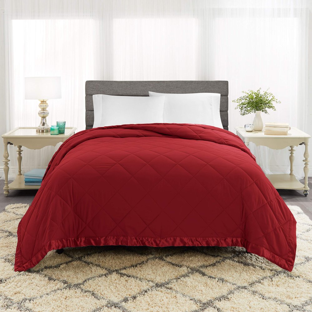 100% Cotton -Oversized King Size 500 GSM,Soft Fluffy Duvet Insert with Corner Tabs,Baffle Box Stitched Comforter with 2 Pillowshams (3 pc | Burgundy)