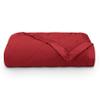 100% Cotton -Oversized King Size 500 GSM,Soft Fluffy Duvet Insert with Corner Tabs,Baffle Box Stitched Comforter with 2 Pillowshams (3 pc | Burgundy) view 2